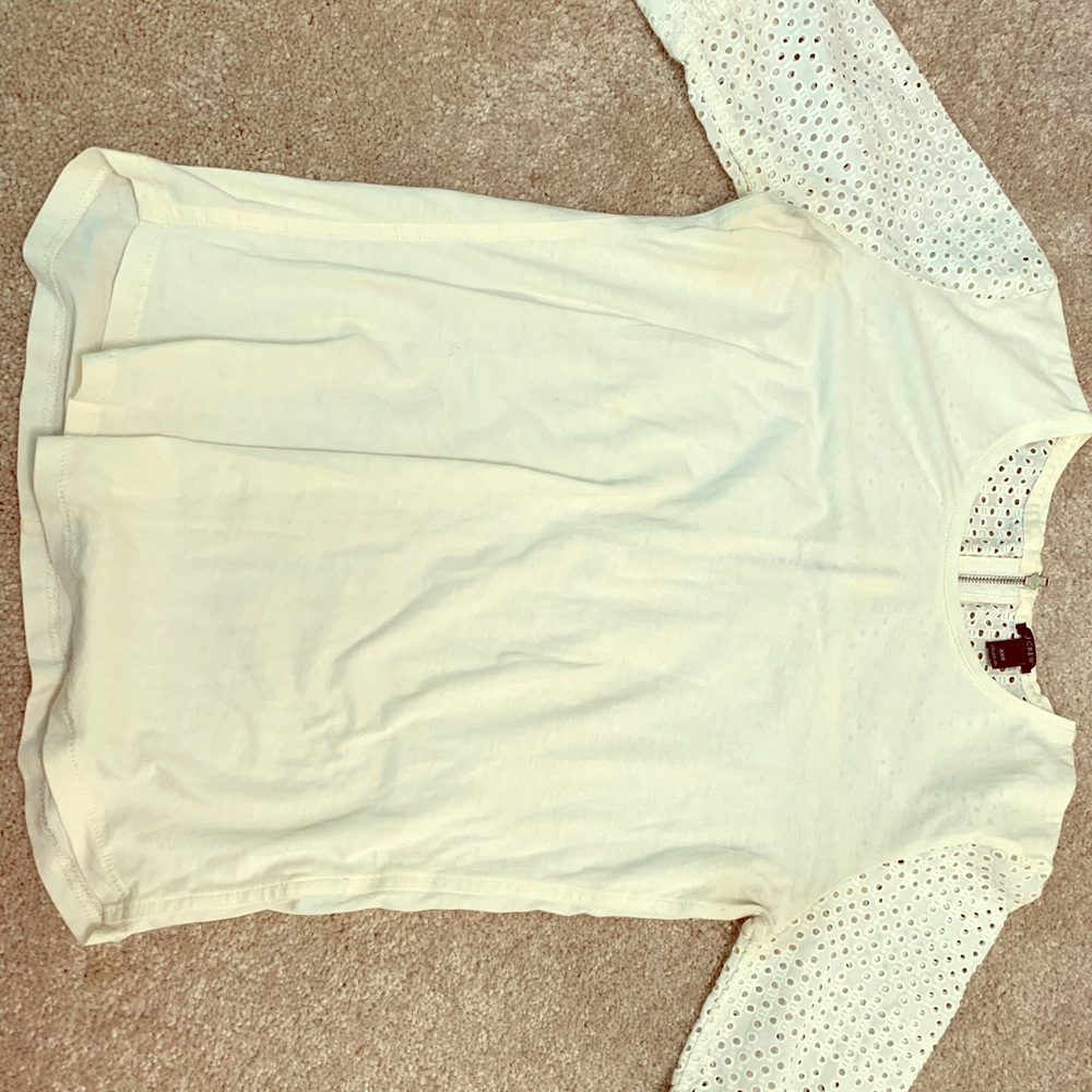 J Crew 3/4 length sleeve top